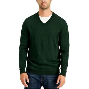 NWOT CASHMERE CLUB ROOM LUXURY Sweater Men L Cashmere Green